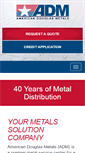 Mobile Screenshot of americandouglasmetals.com